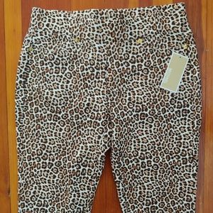 NWT Micheal Kors Leopard Skinny Jeans